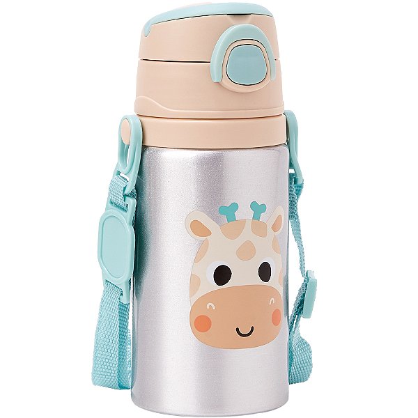 Garrafa de Alumínio Buba Zoo Girafa Bege