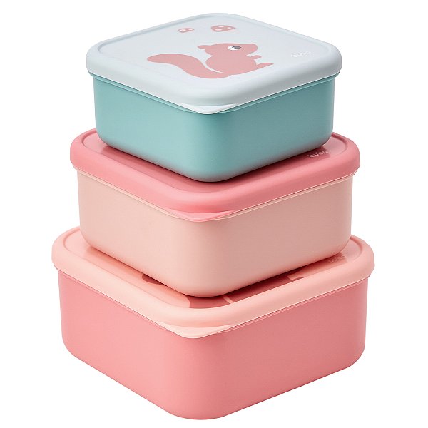 Kit Com 3 Potes Buba Cloudy Rosa