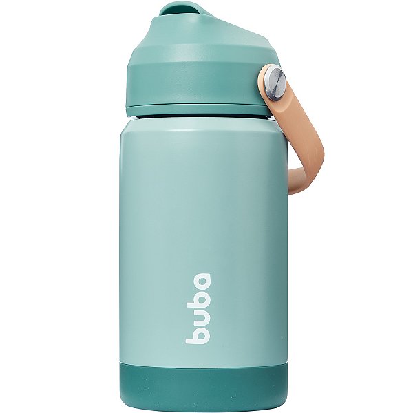 Copo Térmico Buba Parede Dupla Com Canudo Forest Verde