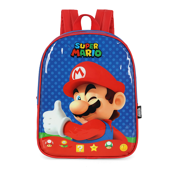 Mochila de Costas Luxcel Mario Bros Petit Azul