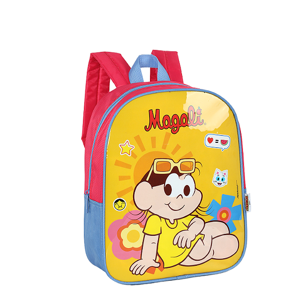 Mochila de Costas Luxcel Turma da Mônica Petit Amarelo