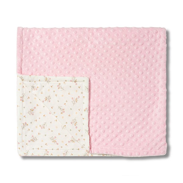 Cobertor Hug Fleece Dots Fun Jardim Da Aurora Rosa