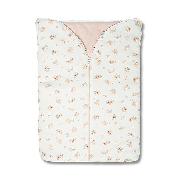 Porta Bebê Hug Chá Da Tarde Rosa Pêssego