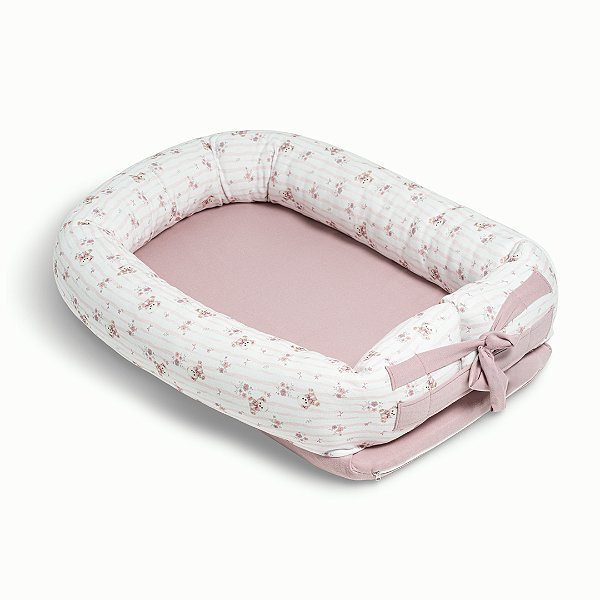 Ninho Redutor de Berço Hug Quarto De Sofia Rosa
