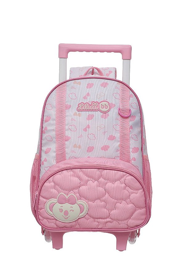 Mochila de Rodinhas Lilica Ripilica Com Alça Glow Rosa