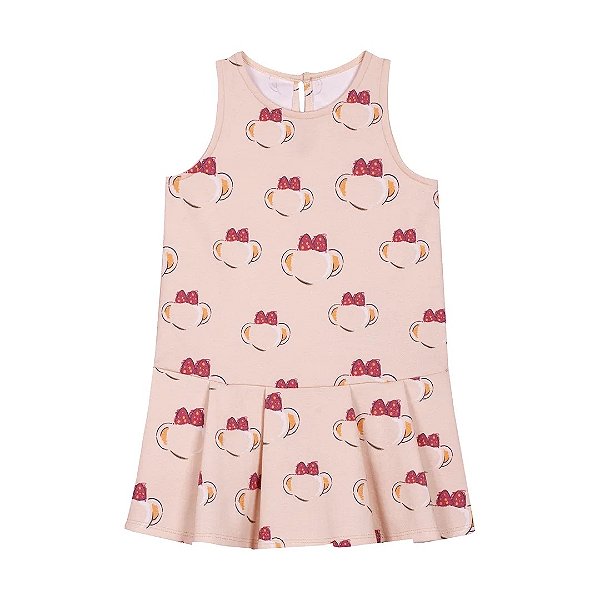 Vestido Regata Lilica Ripilica Estampado Lili Bege