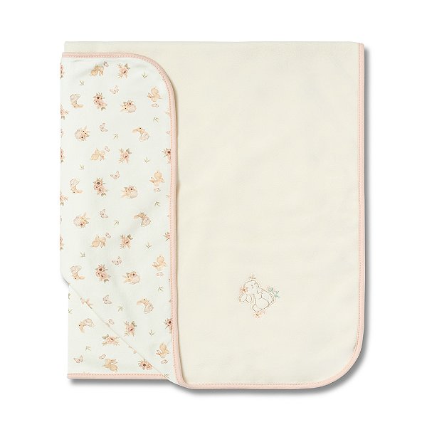 Manta De Soft Hug Chá da Tarde Rosa Pêssego