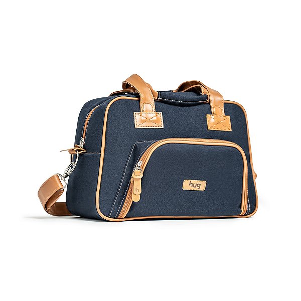 Bolsa de Maternidade Hug Média Malibu Azul Marinho