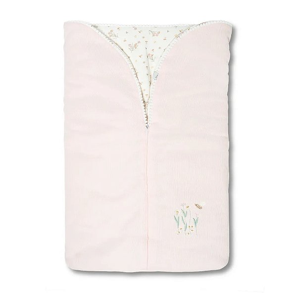 Porta Bebê Hug Jardim da Aurora Rosa