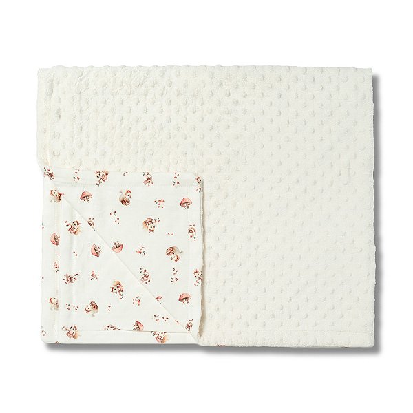 Cobertor Hug Fleece Dots Fun Picnic Da Olívia Off White