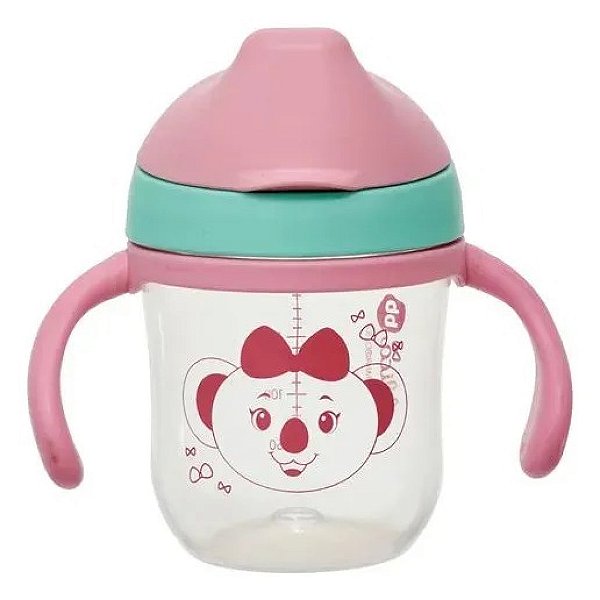 Copo de Treinamento Lilica Ripilica Bico Silicone 220ML Rosa
