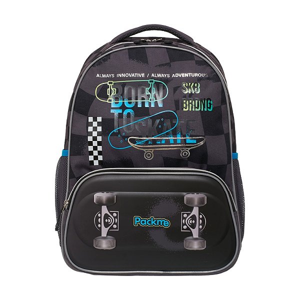 Mochila de Costas Pacific Pack Me Sk8 Preto