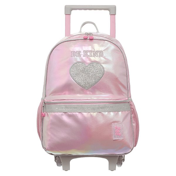 Mochila de Rodinhas Pacific Com Alça Pack Me Lovely Rosa