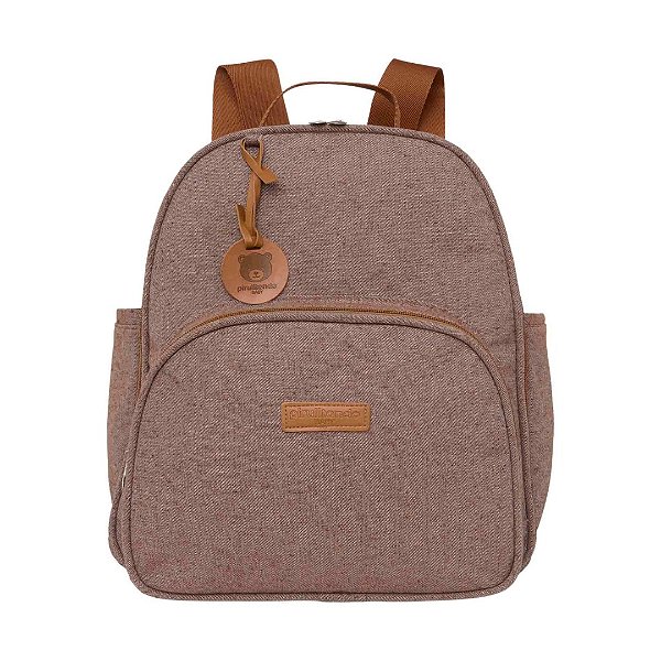 Mochila de Maternidade Pirulitando Baby Sentimento Marrom