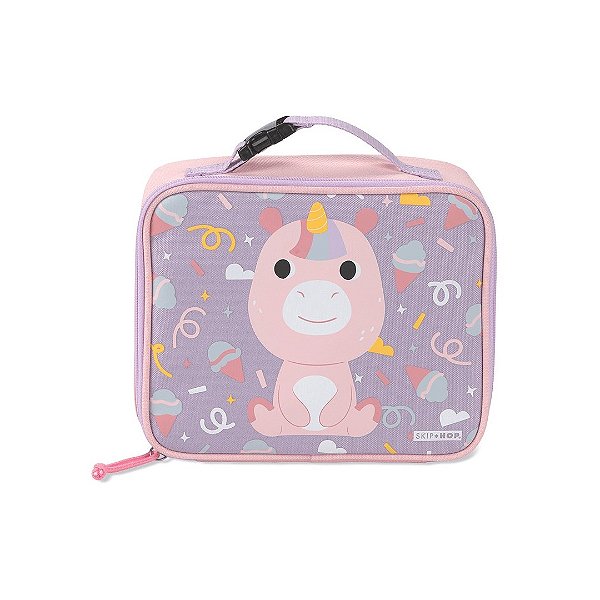 Lancheira Térmica Skip Hop Clássica Besties Unicórnio Rosa
