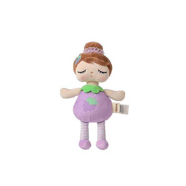 Boneca Metoo Mini Com Caixa Angela Frutas Uvinha 20cm Lilás