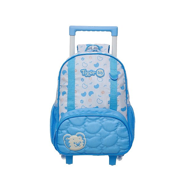 Mochila de Rodinhas Tigor T Tigre Com Alças Glow Azul
