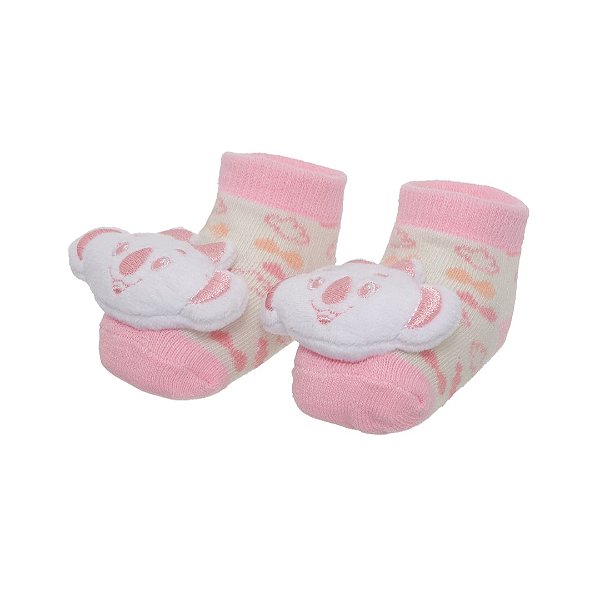 Meia 3D RN Lilica Ripilica Glow Rosa