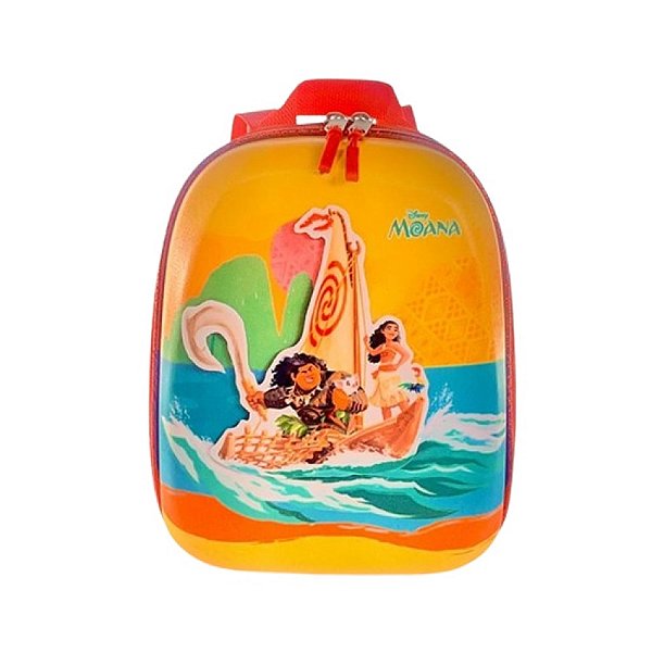 Mochila Pequena Maxtoy Princesa Moana Laranja