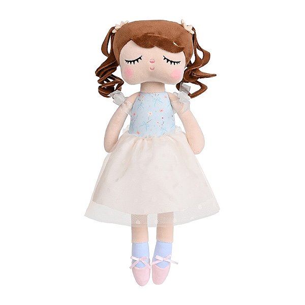 Boneca Metoo Mini Com Caixa Angela Bailarina Alice 20Cm Azul