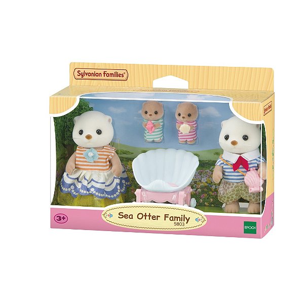 Família Das Lontras Marinhas Sylvanian Families Colorido