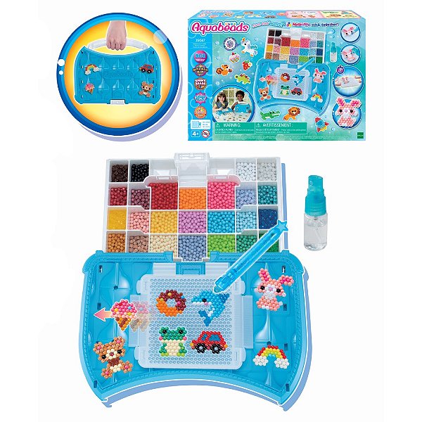 Conjunto Aquabeads Beginners Craft Studio Azul