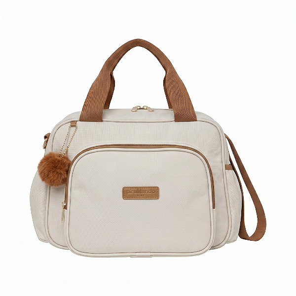 Bolsa de Passeio Pirulitando Baby Amor de Mãe Off White
