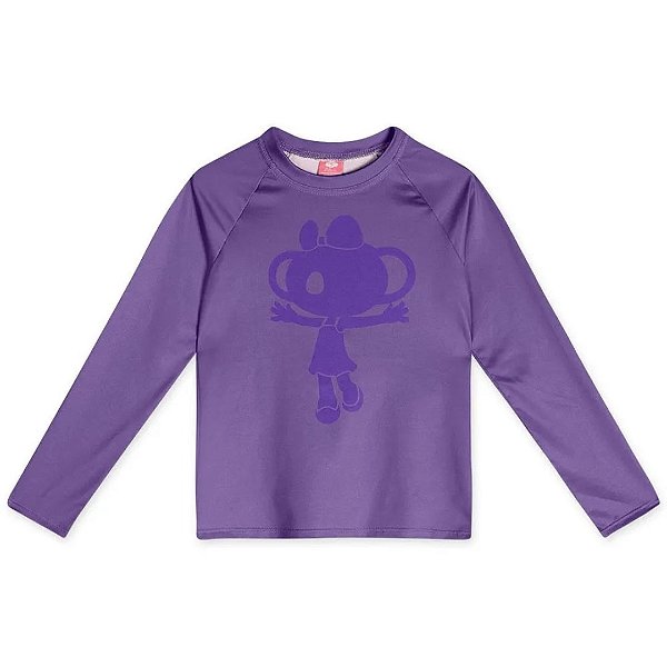 Blusa Lilica Ripilica Proteção Manga Longa Solar Roxo