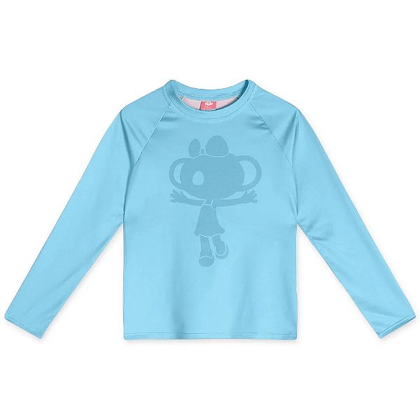Blusa Lilica Ripilica Proteção Manga Longa Solar Azul