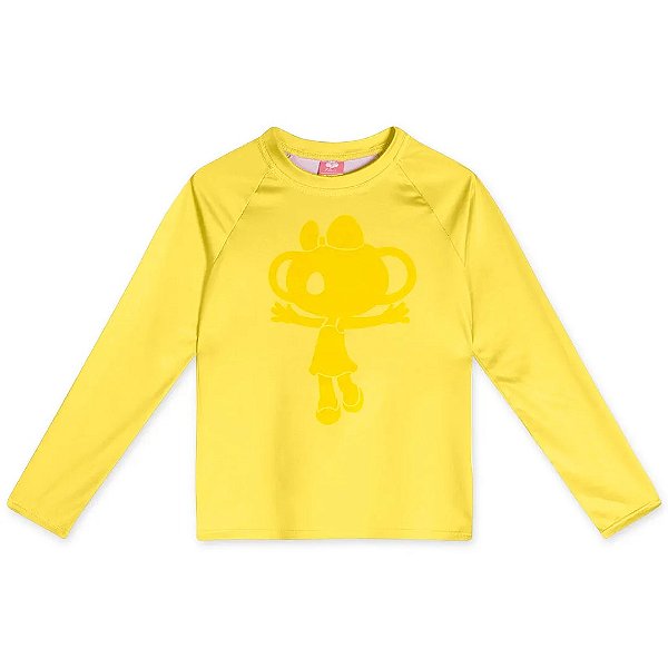 Blusa Lilica Ripilica Proteção Manga Longa Solar Amarelo