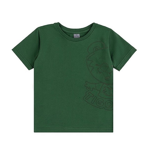 Camiseta Manga Curta Tigor T Tigre New Urban Mini Verde