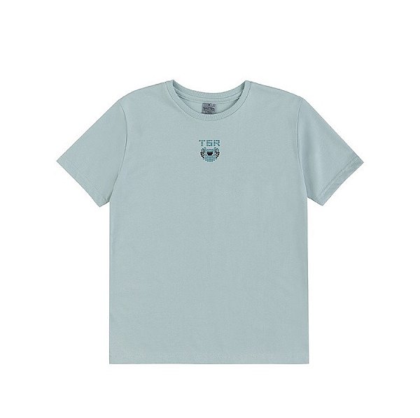 Camiseta Tigor T Tigre Manga Curta Logo Tigor Azul