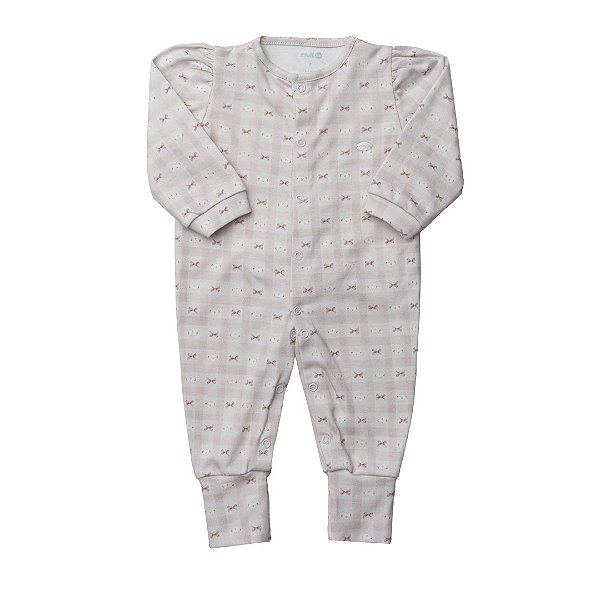 Macacão Petit Grow Up Monogram Rosa
