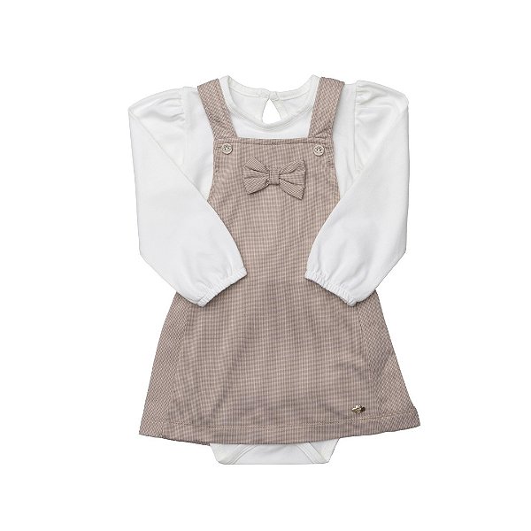Jardineira Salopete Lilica Ripilica Grow Up Thermo Creme