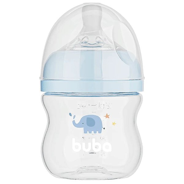 Mamadeira Buba Easy Flow Elefante 120ml Azul