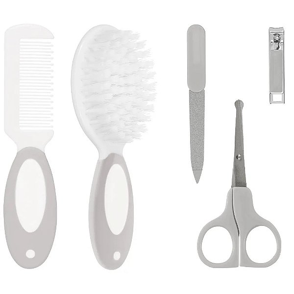 Kit Cuidados do Bebê Buba Cinza