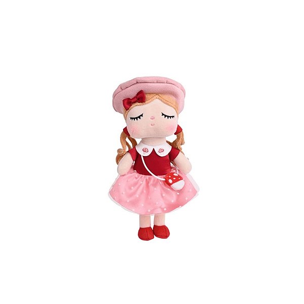 Boneca Metoo Mini Angela Cher Cogumelo 20Cm Vermelho