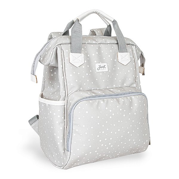 Mochila de Maternidade Just Baby Multifuncional Bunny Cinza