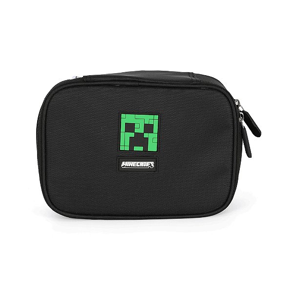 Estojo Box 100 Pens Luxcel Minecraft Logo 27 Preto