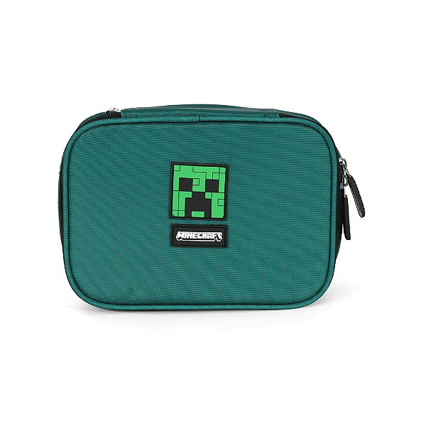 Estojo Box 100 Pens Luxcel Minecraft Logo 27 Verde