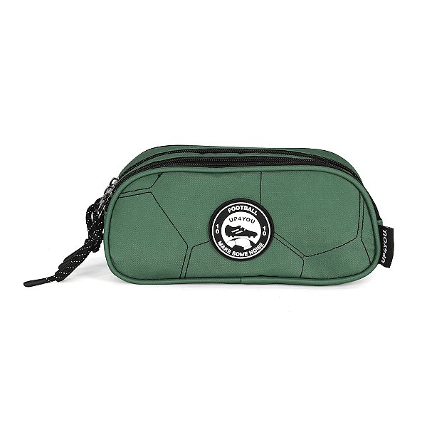 Estojo Triplo Luxcel Up4You Bola Futebol Verde