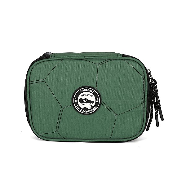 Estojo Box 100 Pens Luxcel Up4You Bola Futebol Verde