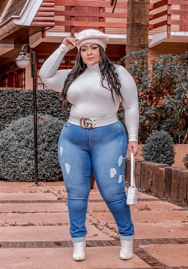 Calça Jeans Ane Plus Size Flare Eurakevia Azul - Ane Jeans - 11 Anos