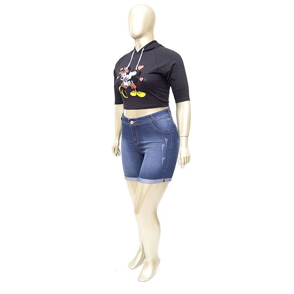 Bermuda Jeans Plus Size Credencial