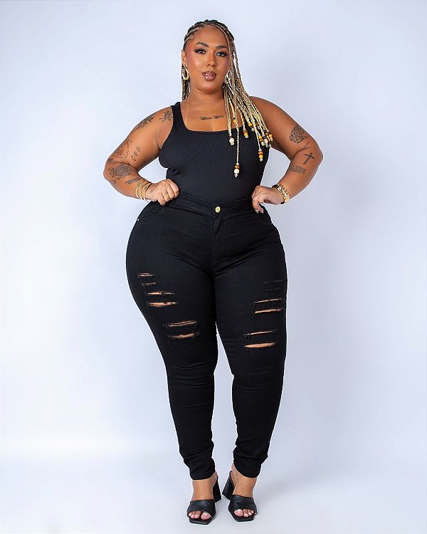 Calça Jeans Plus Size Skinny Jociele