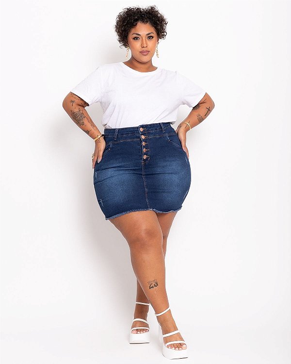 Saia Jeans Plus Size Nael