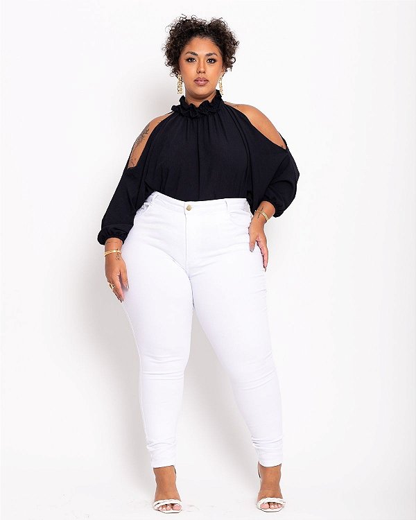 Calça Jeans Plus Size Skinny Creudineia