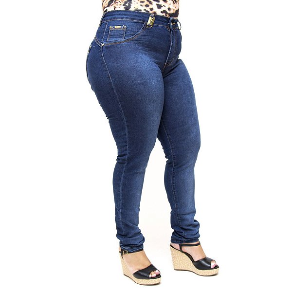 Calça Jeans MC2 Plus Size Skinny Stefhanie Azul