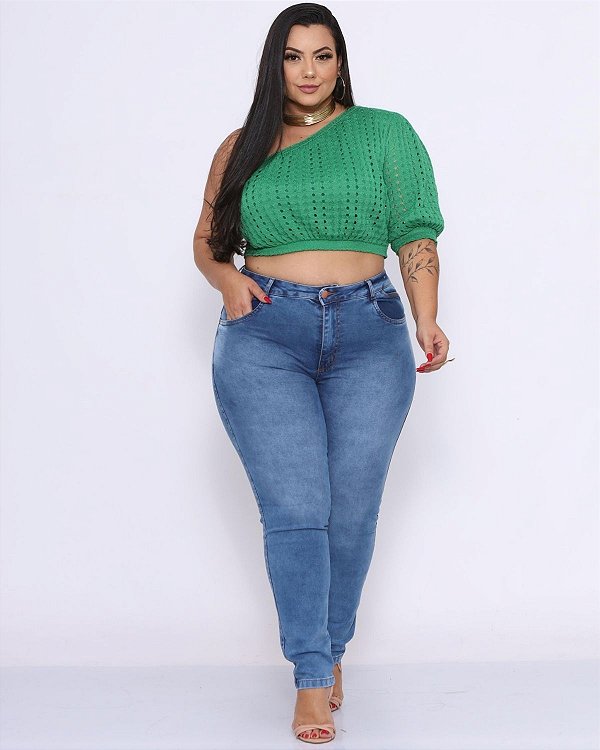 Calça Jeans Plus Size Skinny Hyngrid