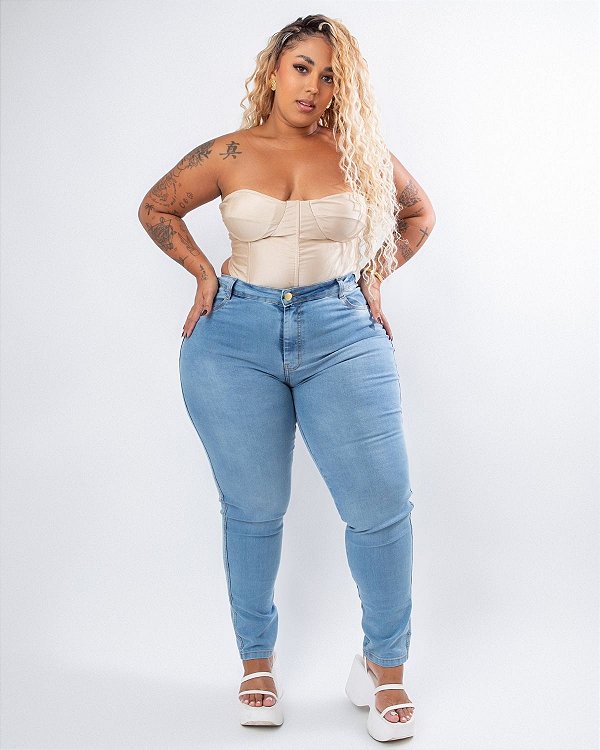 Calça Jeans Plus Size Skinny Rildacy